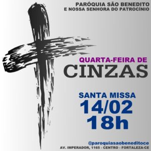 Quarta-feira de Cinzas na Paróquia São Benedito