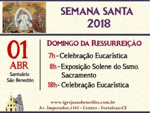 Celebrações do Domingo da Ressurreição na Paróquia São Benedito