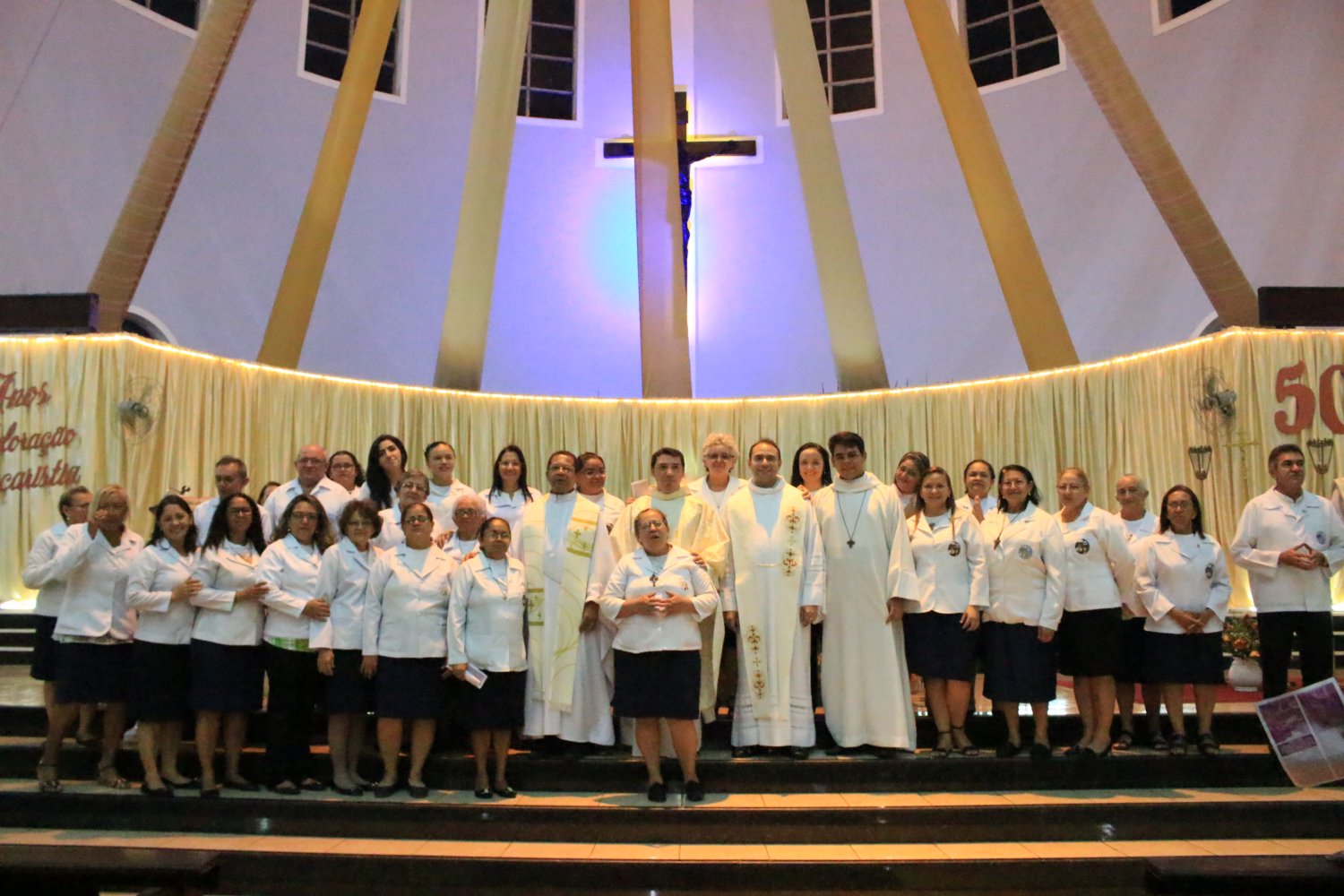 Paróquia Santíssima Trindade participa da 80ª Semana Eucarística no Santuário São Benedito