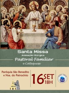 Pastoral Familiar convida para Santa Missa do mês de Setembro