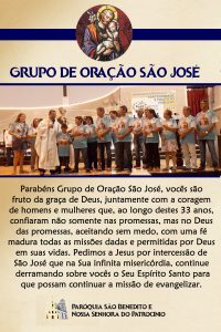 Grupo de Oração São José celebra 33 anos