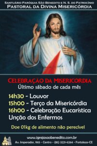 Celebração Eucarística das Misericórdias do Senhor dia 29/06. Participe!