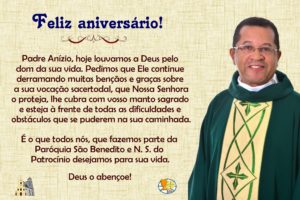 Feliz aniversário Padre Anízio Ferreira,sss