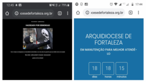Site da Arquidiocese de Fortaleza é hackeado