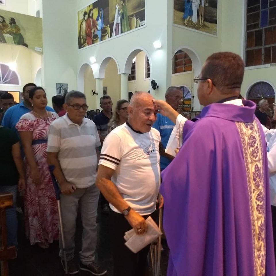 Celebrada Missa das Cinzas na Paróquia São Benedito