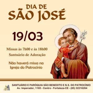 Dia de São José na Paróquia São Benedito. Participe!