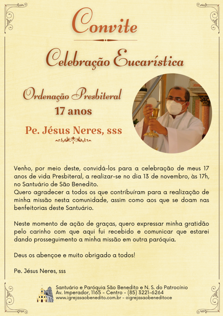 Celebração de Ação de Graças  Colégio Arquidiocesano de Ouro